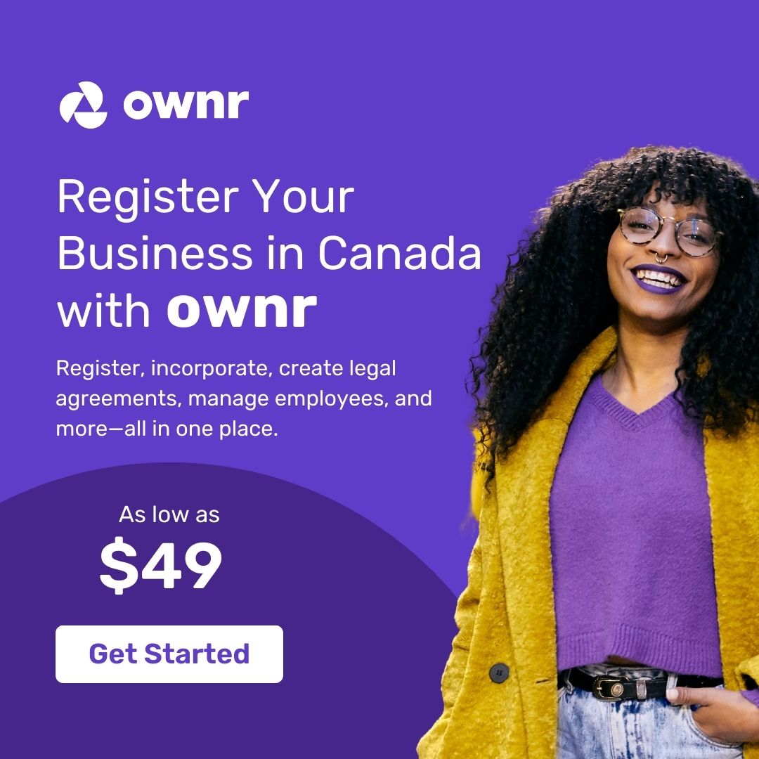 Register Your Business in Canada with OWNR